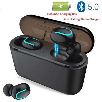 New Earphones TWS-Q32U Wireless Earbuds Blutooth 5.0 with Wireless Charging Case IPX5