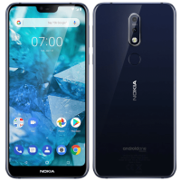 Nokia 7.1 64GB GSM Unlocked Blue smartphone