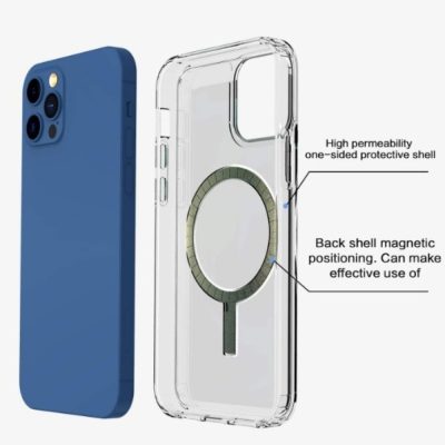 Clear Magnetic Case - iPhone 12 (Compatible with Magsafe) - Image 2