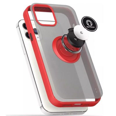 IC-E Frosted Translucent Case with Magnetic Ring Kickstand for iPhone 13 PRO - Image 11