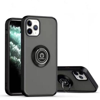 IC-E Frosted Translucent Case with Magnetic Ring Kickstand for iPhone 13 PRO - Image 2